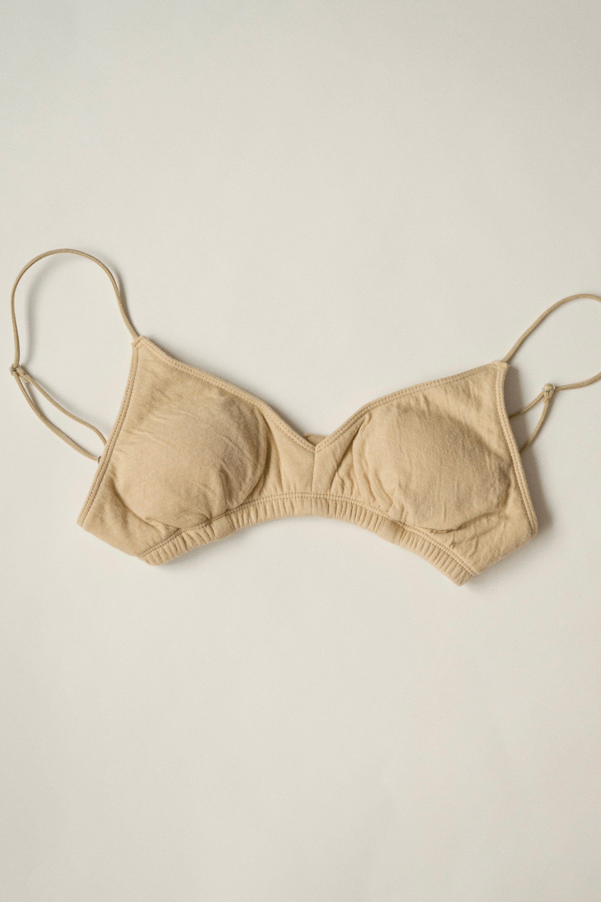 Organic cotton basic bra (sand yellow) – seed and soil