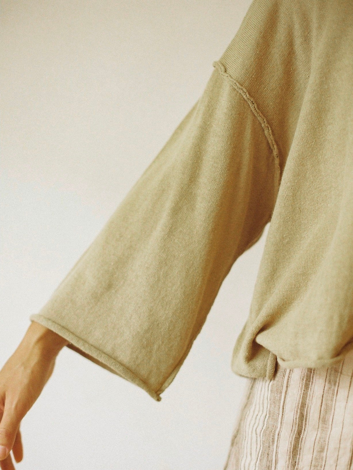 Comfy knit top (sage) – seed and soil
