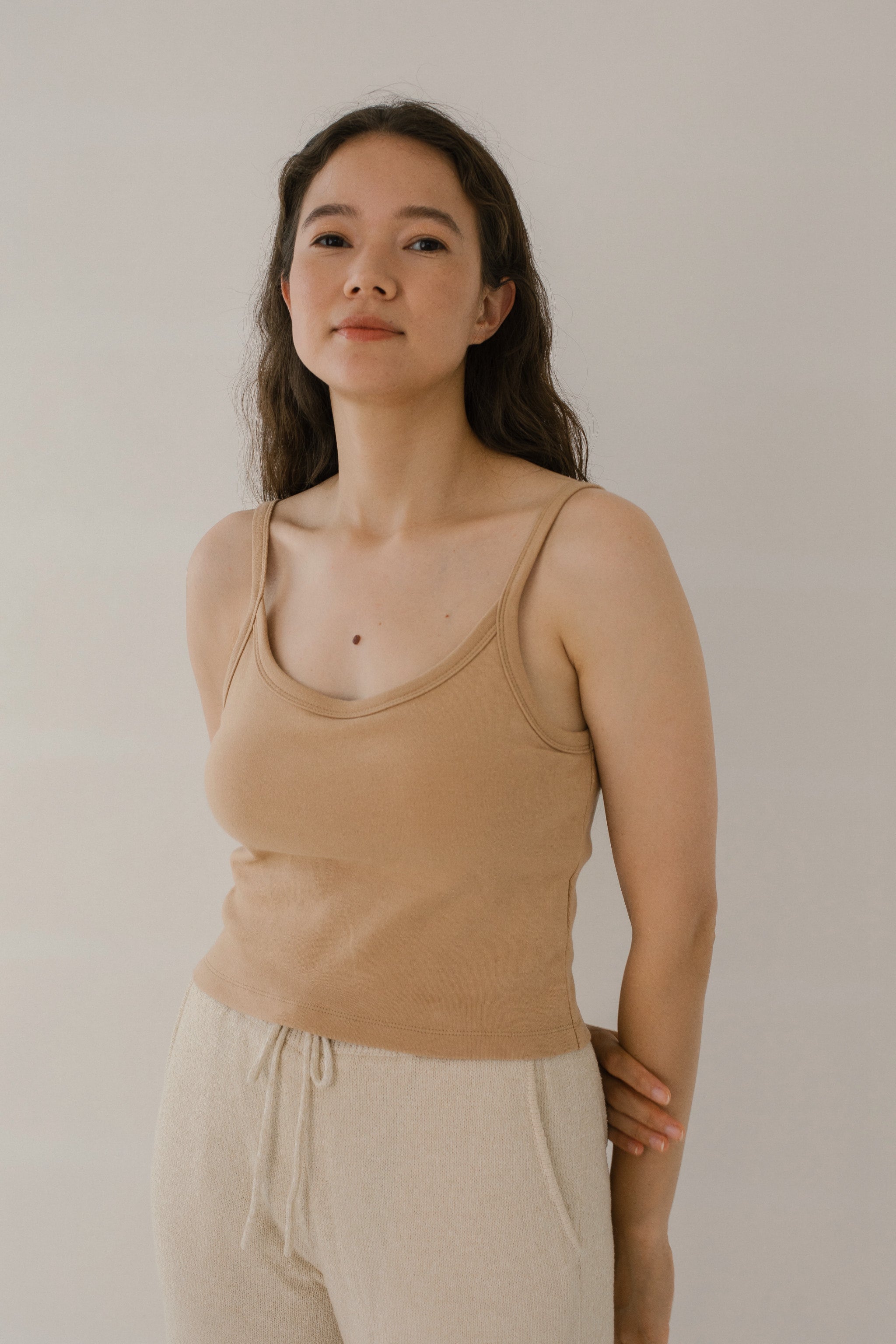 【新品】seedandsoil Organic cotton tank tan Organic cotton tank (tan) – seed and soil