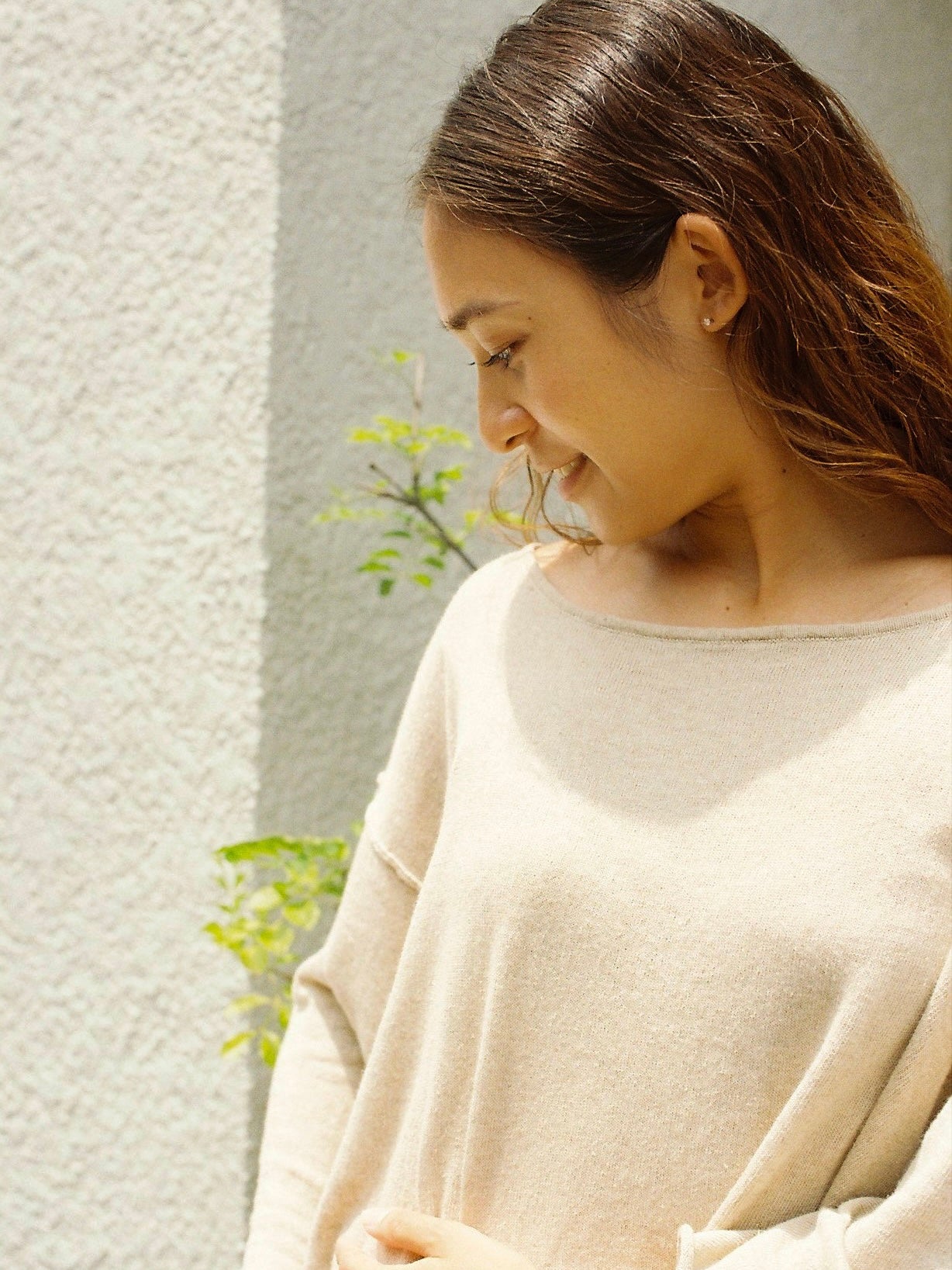 Comfy knit top (natural) – seed and soil