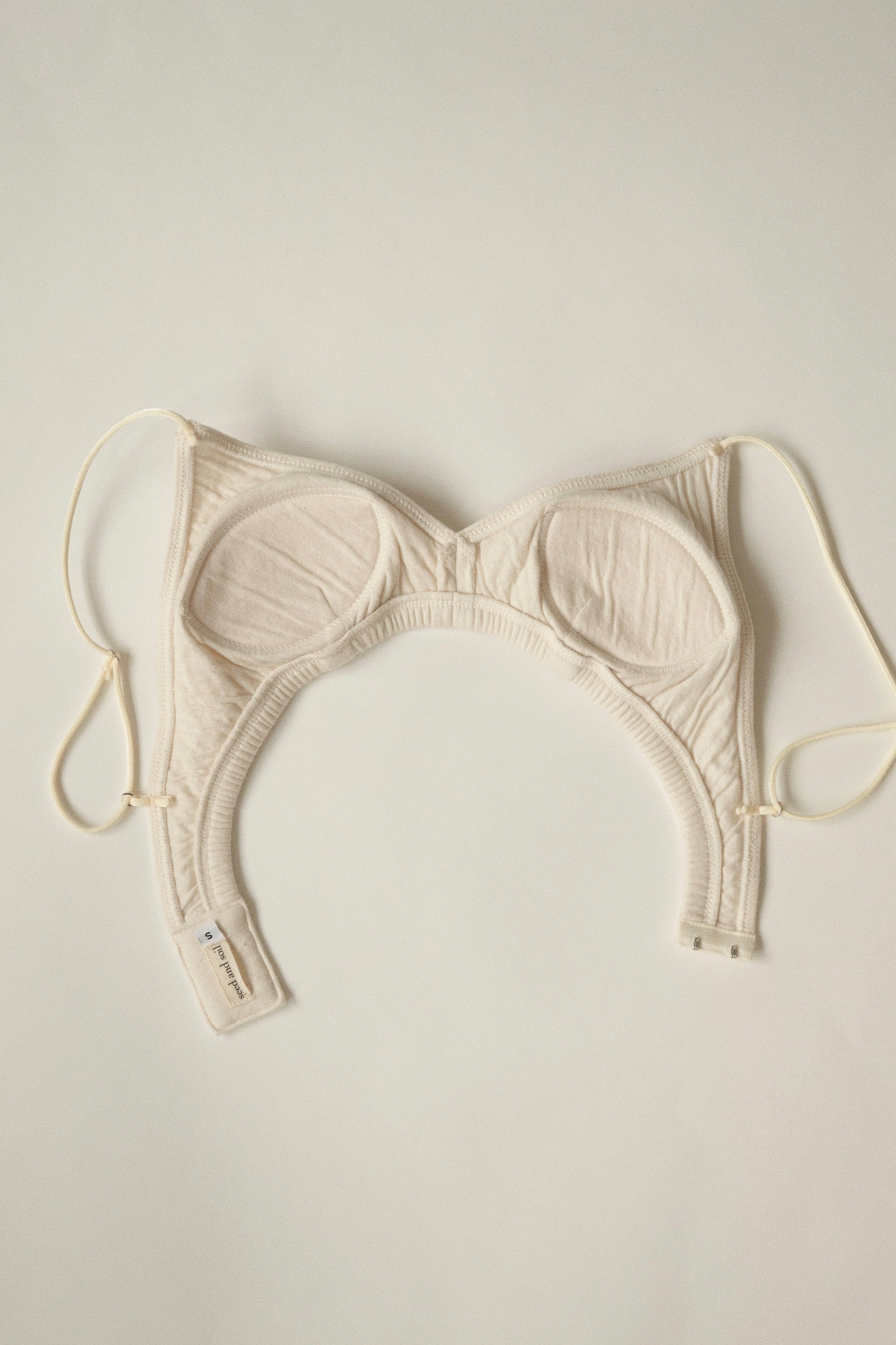 Organic cotton basic bra (ivory) – seed and soil