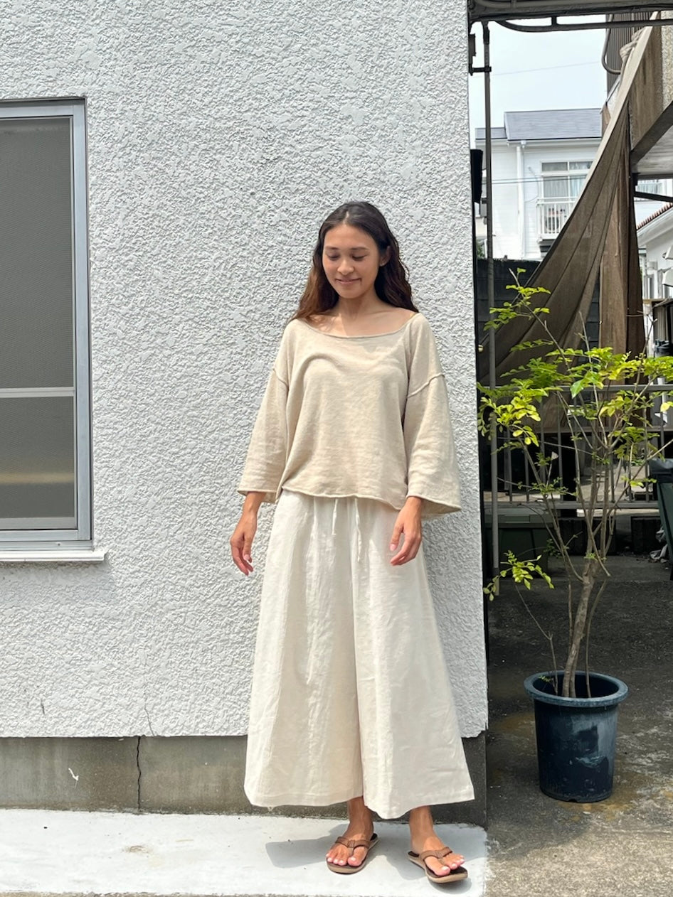 Comfy knit top (natural) – seed and soil