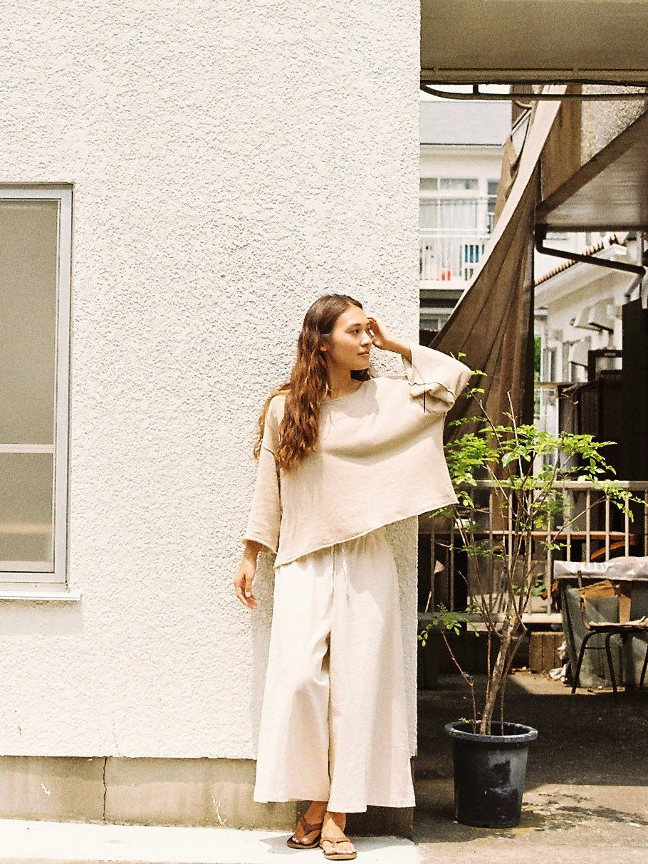 Comfy knit top (natural) – seed and soil