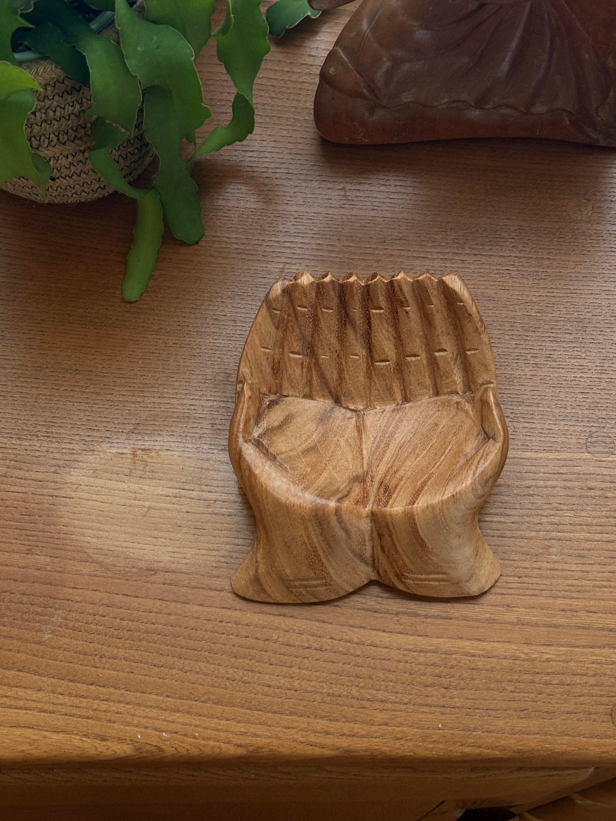 Hand shaped tray – seed and soil