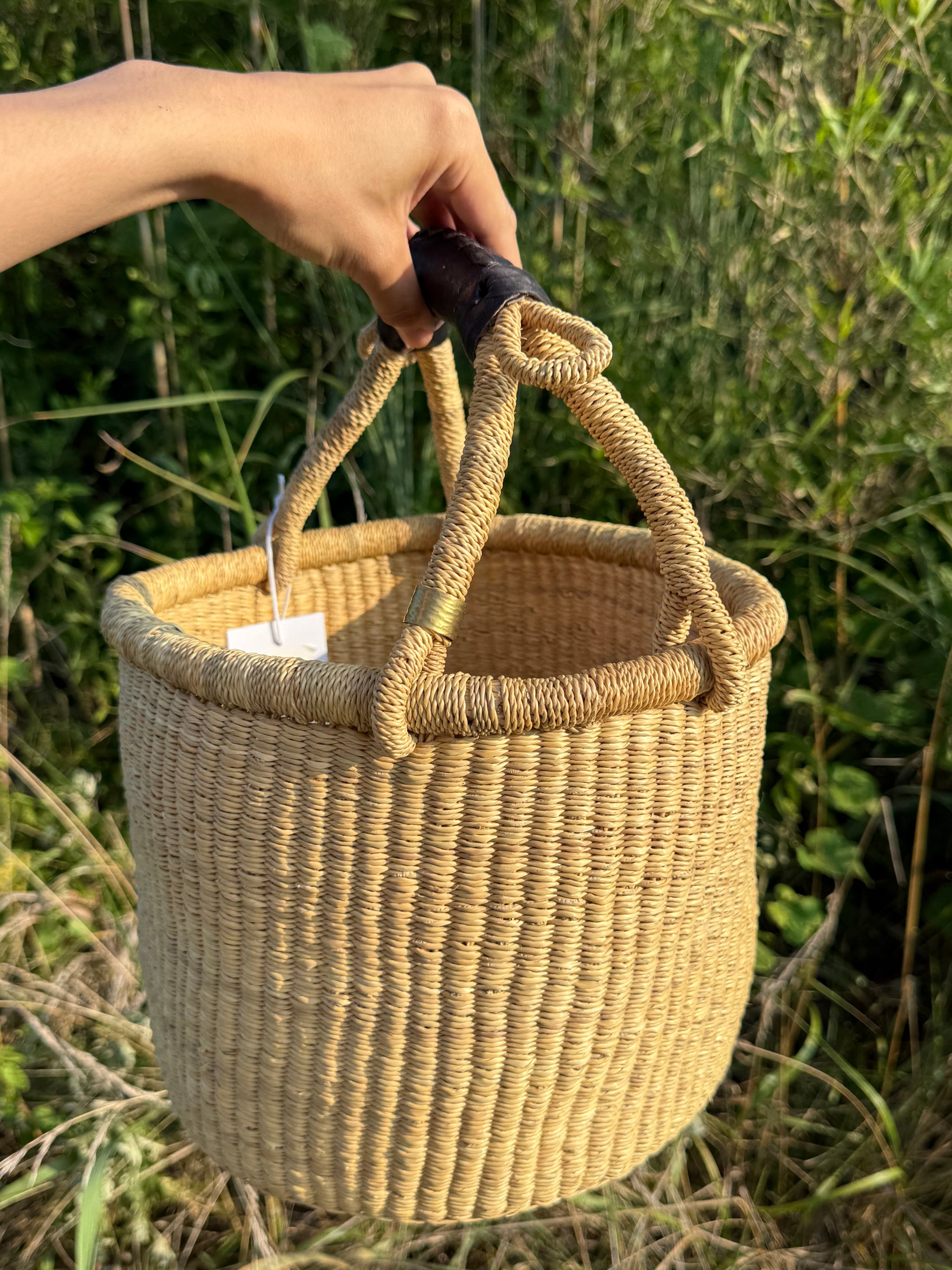 biga ブルキナバスケット 壺型 カナリ biga ブルキナバスケット 壺型 カナリ かご・バスケット・雑貨 - menui