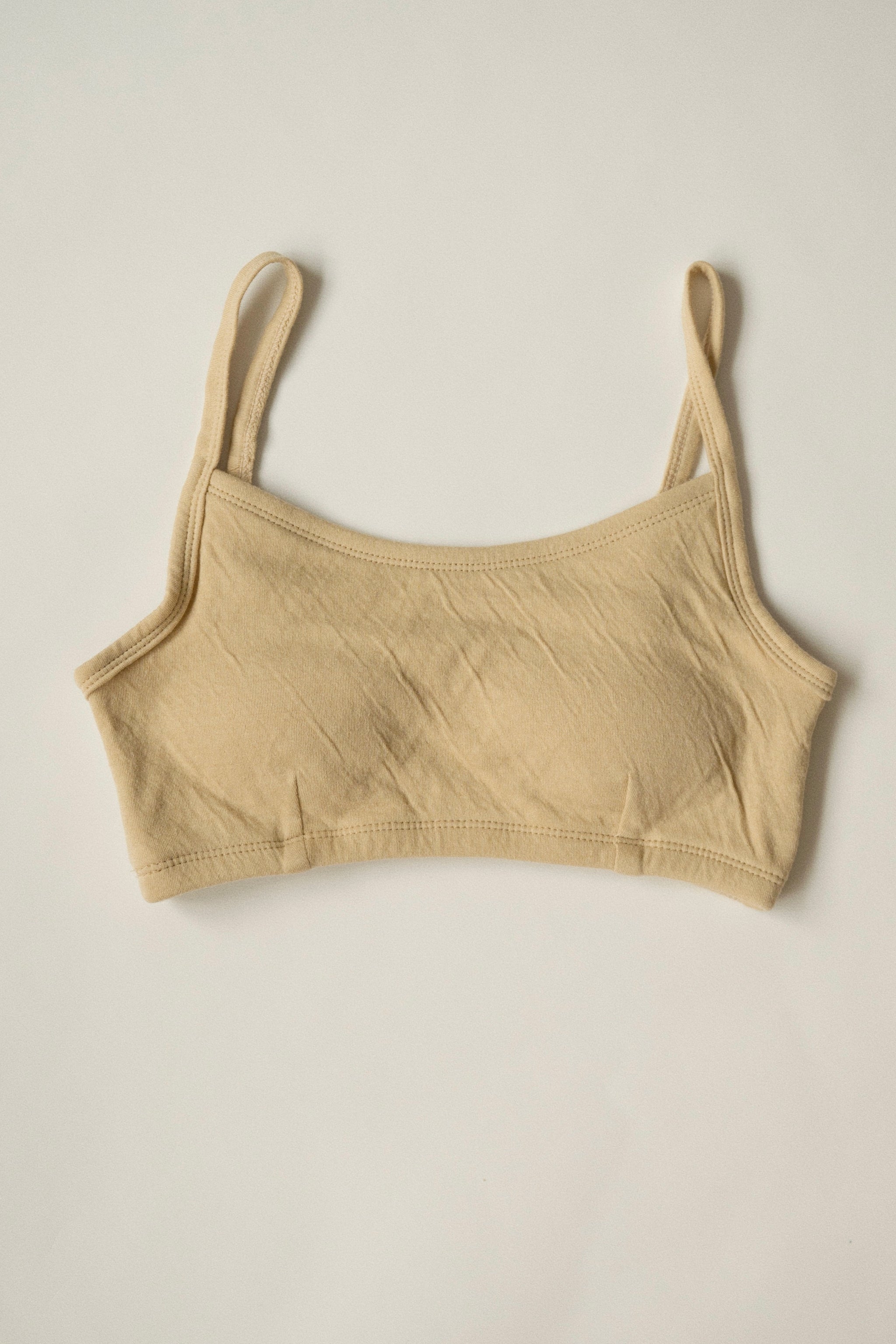 【新品】seedandsoil Organic cotton tank tan Organic cotton bratop (sand yellow) – seed and soil