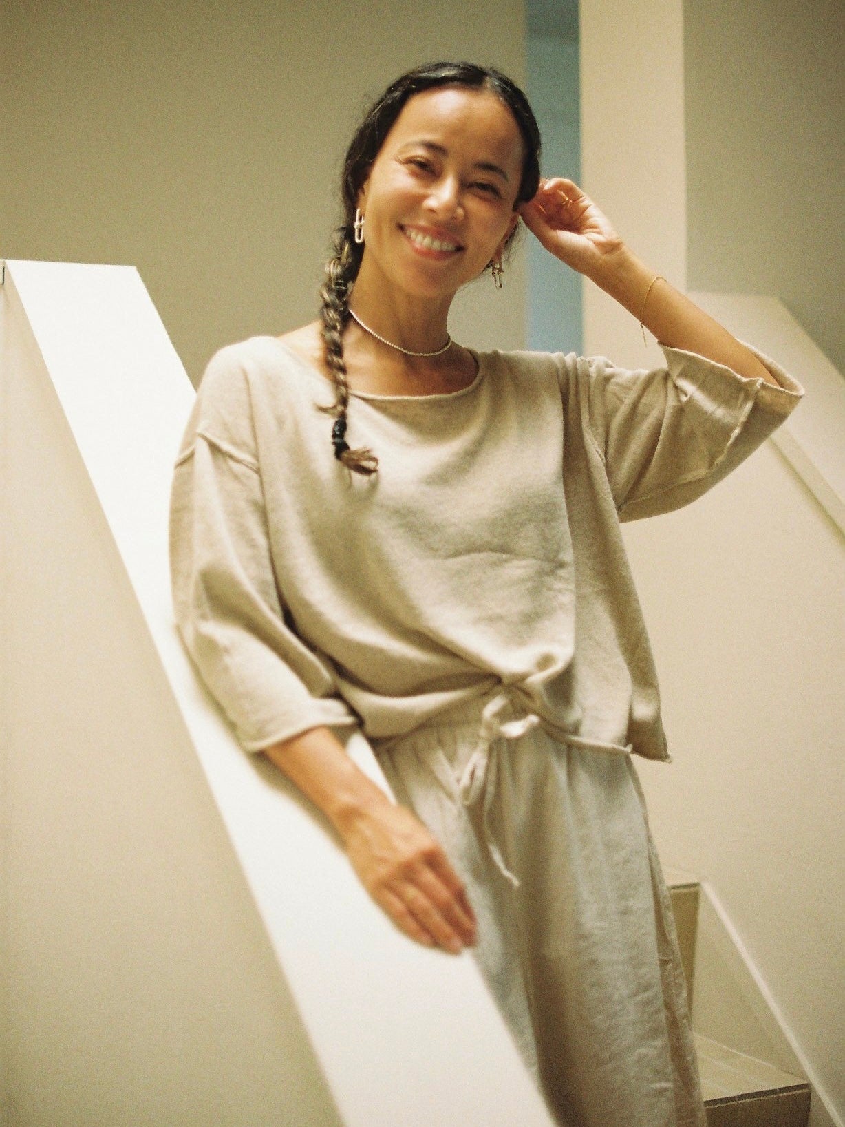 Comfy knit top (natural) – seed and soil