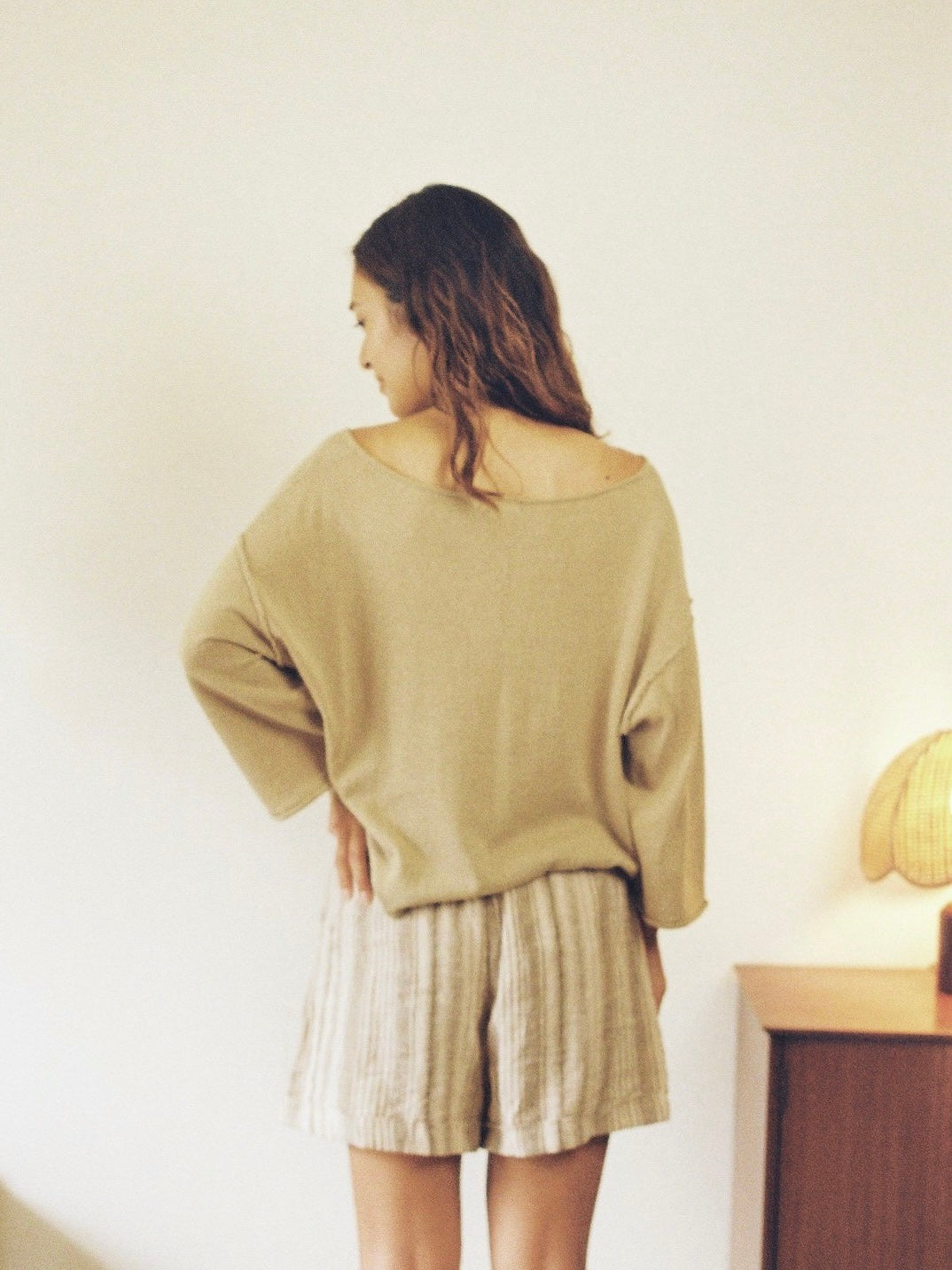 Comfy knit top (sage) – seed and soil