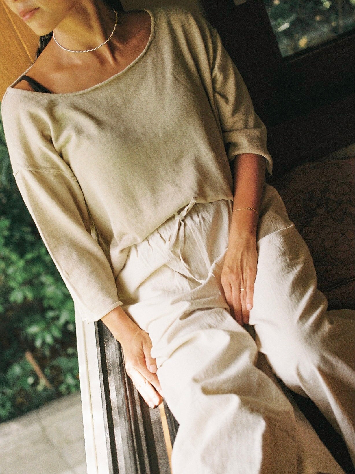 Comfy knit top (natural) – seed and soil