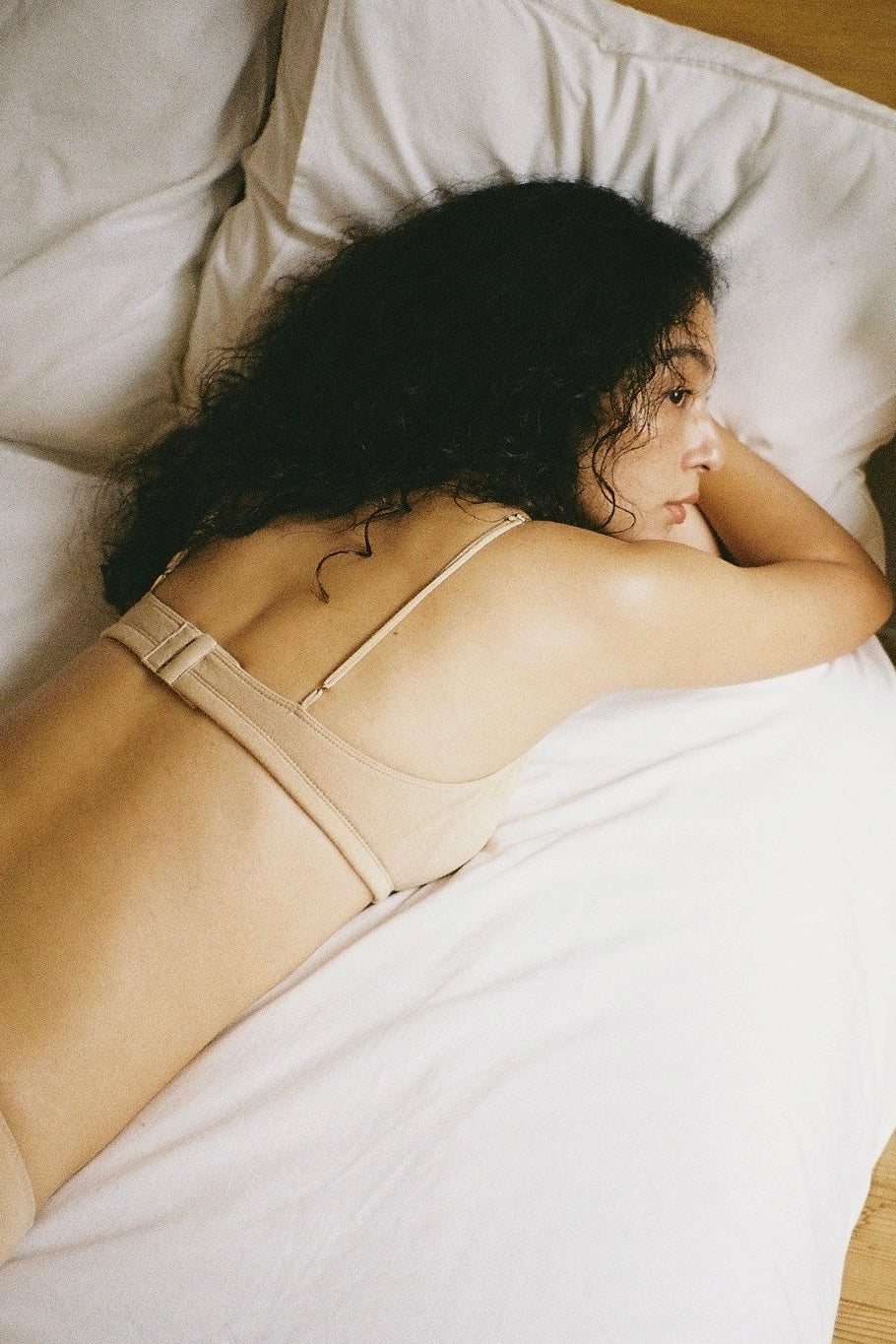 Organic cotton basic bra (tan) – seed and soil