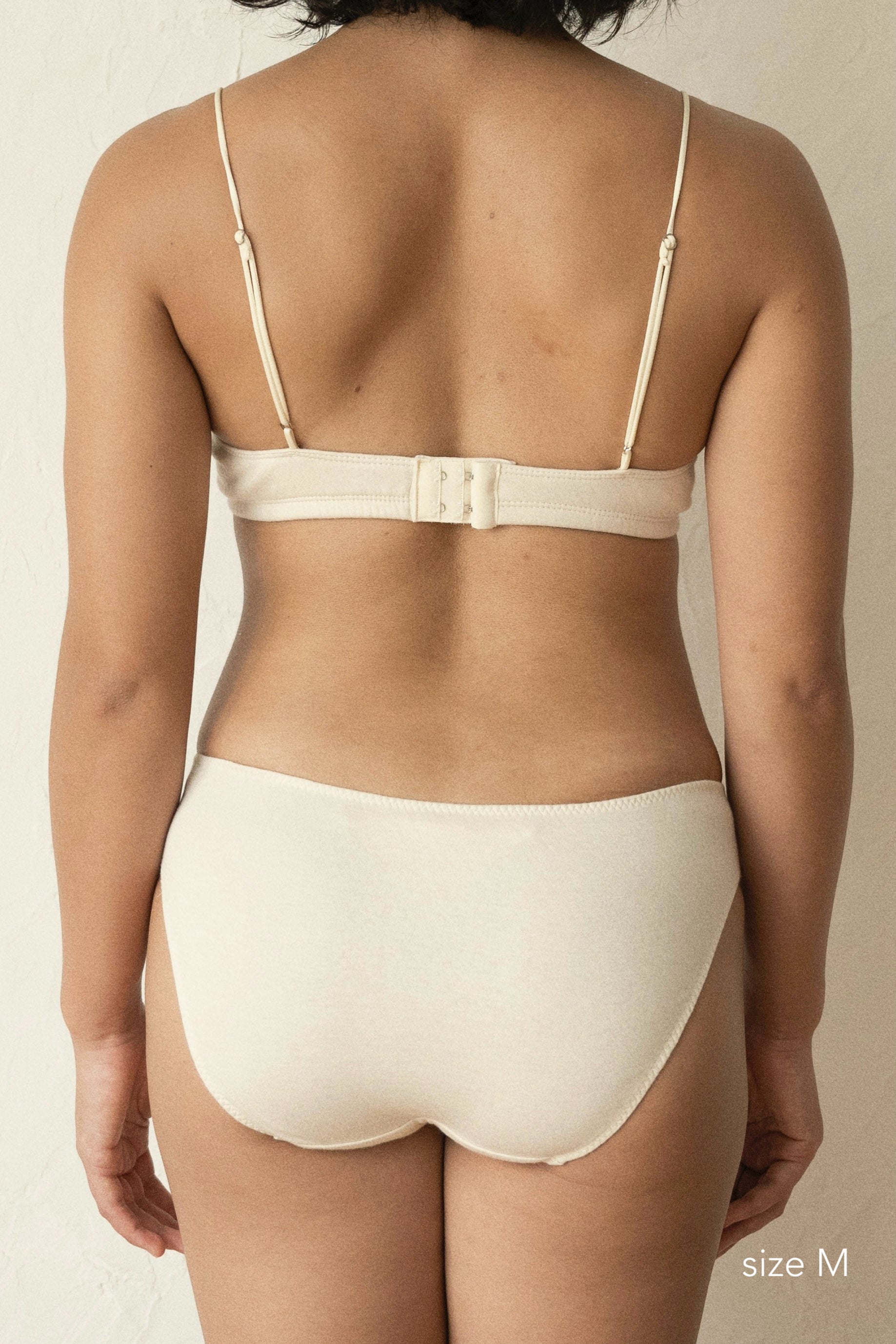 seed and soil オーガニックコットンベイシックブラ(アイボリー） Organic cotton basic bra (ivory) – seed and soil
